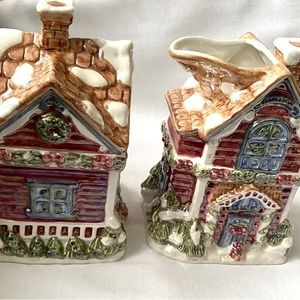 Cardinal Inc Victorian Christmas Creamer Sugar